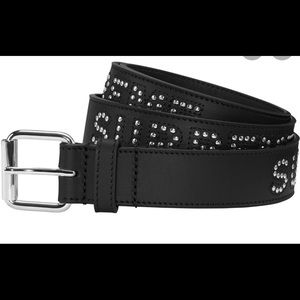 supreme faux snakeskin belt red